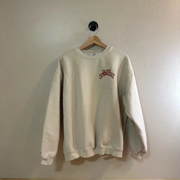 The Mayfair Group Growth Takes Time Crewneck Sweater S/M - Picture 11 of 12